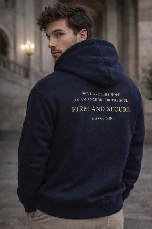 Anchor Steadfast Hoodie — Scripture Edition His | Anchorstone